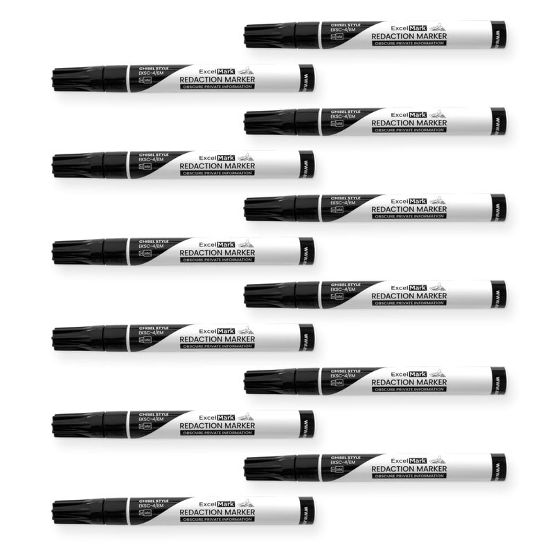 ExcelMark Security Redaction Marker (12 pack) - Image 1